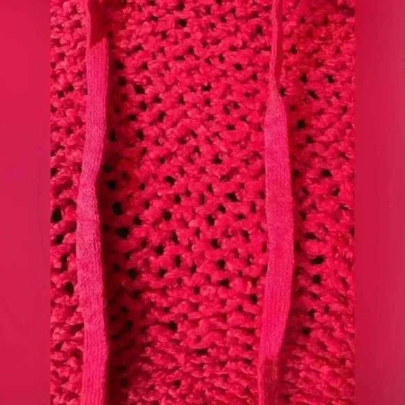 NWOT Anthropologie Pilcro Sailcloth Hooded Sweater~Small ~ Red Raspberry ❤️ - Picture 4 of 10